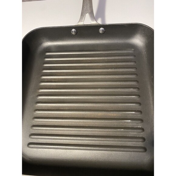 Tramontina 11.5" Square Nonstick Grill Pan Ridged Skillet Stainless Handle - Picture 2 of 5